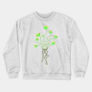 Spiral Flower: Green Crewneck Sweatshirt